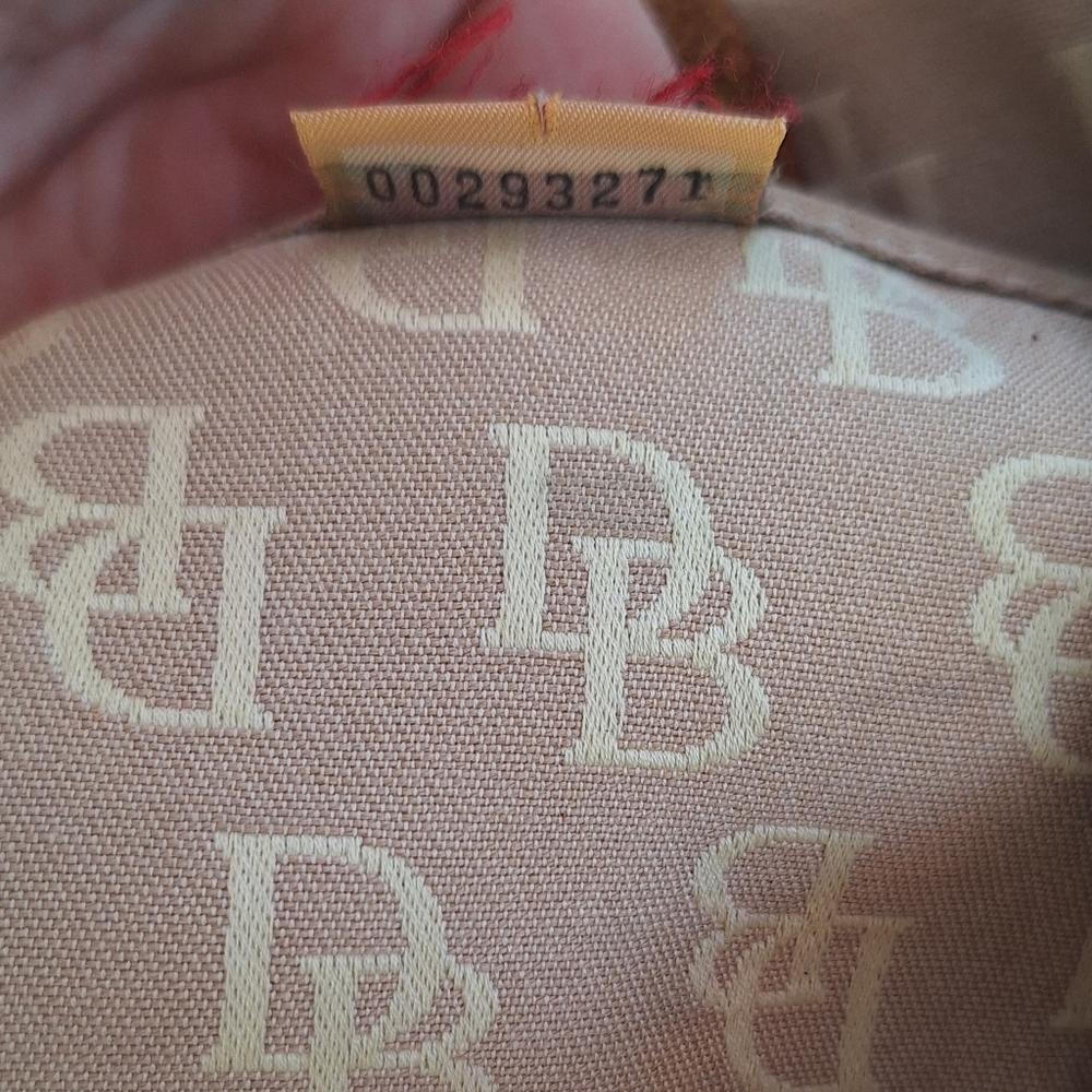 Dooney & Bourke Tan Monogram Tote - Picture 4 of 5